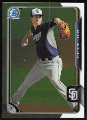 2015 Bowman Chrome #BCP83 Matt Wisler   - FREE SHIPPING - Image 1 of 2