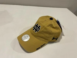 NWT Under Armour Womens Notre Dame Hat Beige One Size Fits All - Picture 1 of 2