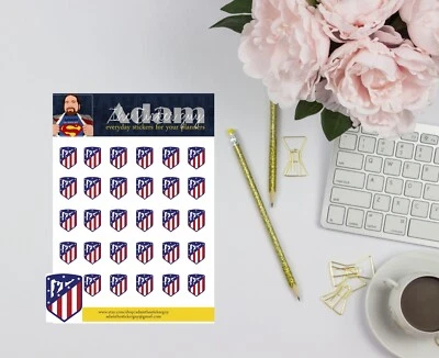 Atletico Madrid International Soccer Planner Stickers - Image 1 of 2