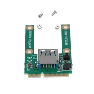 Laptop Mini PCI-e to USB2.0 Adapter Card PCIe Extended USB Interface With Screws - Picture 1 of 12
