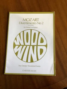 Mozart - Divertimento No 2, K439b,for clarinet and piano - Picture 1 of 2