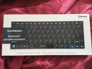 Sandstrom Bluetooth Portable Keyboard Model:SKBBT14 slim design USB charge cable - Picture 1 of 7
