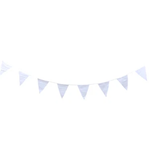 Fabric Flags Pennant Wedding Hanging Decor Wedding Party Banner - Picture 1 of 12