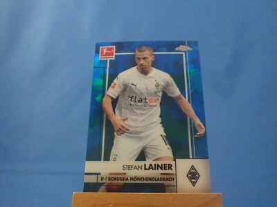 Stefan Lainer Topps Chrome Sapphire Bundesliga 2020-21 Blue Cracked Ice - Image 1 of 2