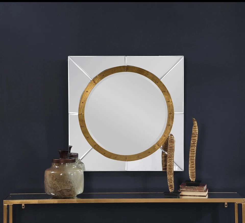 设计师镜 Uttermost 09487 玛雅方形镜。 全新 — 第 1/4 张图片