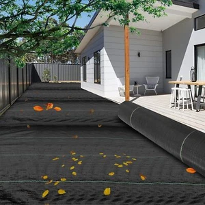LIUKANGZE 6.5'x330' Woven Fabric 3.2oz – Weed Barrier, Erosion Control, Drainage - Picture 1 of 8