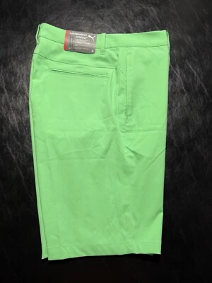 NWT MEN'S PUMA JACKPOT SHORTS, SIZE: 33, COLOR: IRISH GREEN (M28) - Изображение 1 из 2