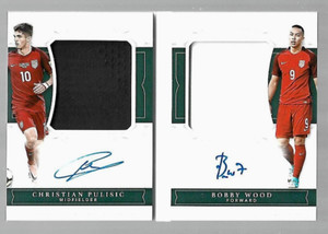 C. PULISIC - B. WOOD   2018 National Treasures Soccer   DUAL AUTOGRAPH   12/30
