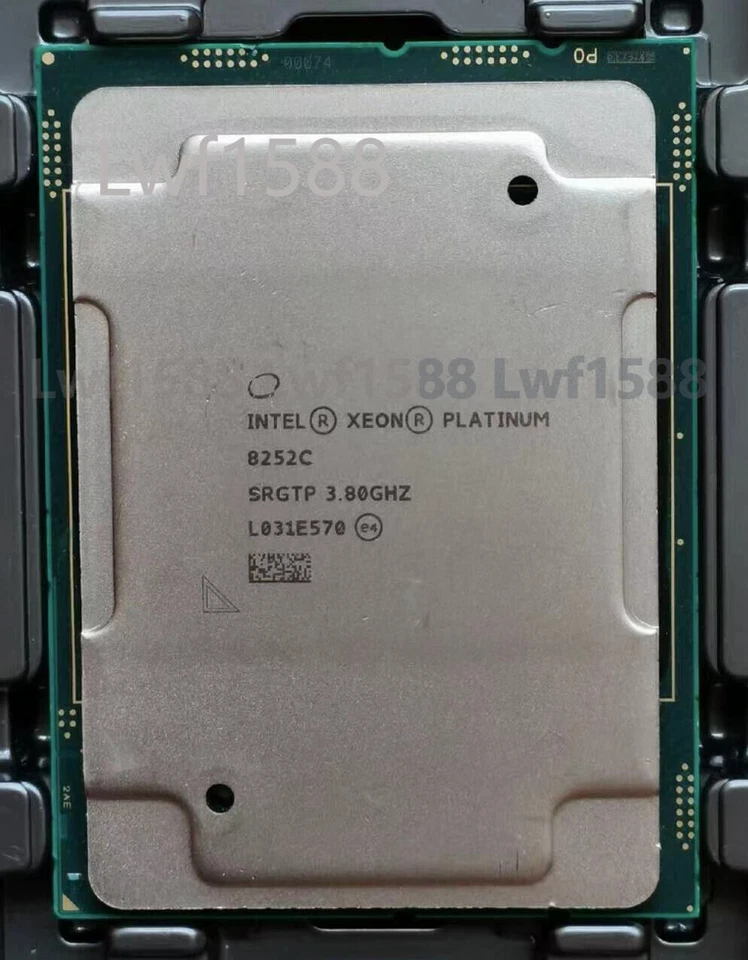 Intel Xeon Platinum 8252C 12C/24T 3.8-4.5GHz SRGTP LGA3647 240W CPU processor - Image 1 of 1