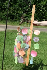 Beach Wedding Pastel Colors Hanging Seashell Decor, 35" + G-51 - Picture 1 of 10