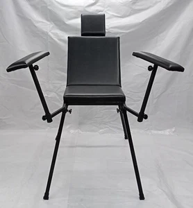 Spanking Chair Portable Bench Flogging BDSM Bench Black Color With  Headrest - Picture 1 of 3