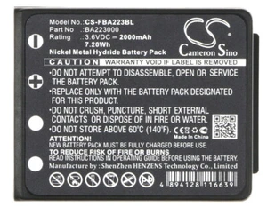 Ersatzakku CS-FBA223BL HBC Radiomatic Keynote BA223000 3,6 Volt 2000mAh NiMH - Picture 1 of 3