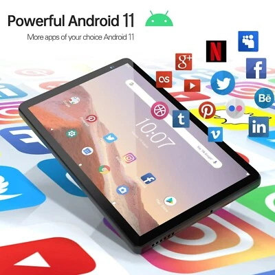 PRITOM 7 Inch Tablet 32 GB Android 11 Quad Core HD IPS Display Dual Camera WiFi - Image 1 of 4