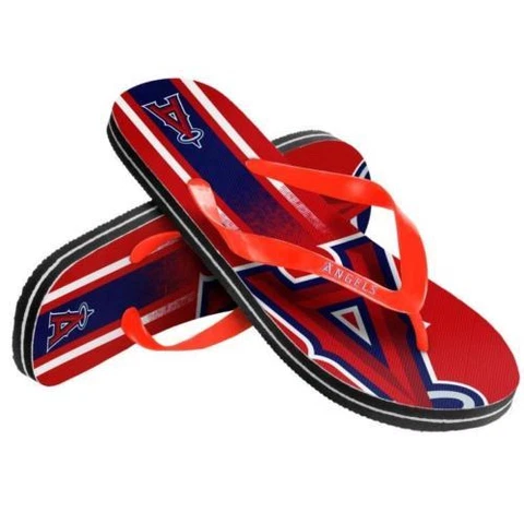 MLB Los Angeles Angels Unisex Gradient Thongs Flip Flops Sandals Baseball Cover