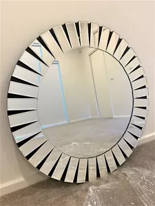 Glass Decorative Large Mirror Entryway/Office/Make-Up/ Framed (Silver6) - Picture 1 of 5