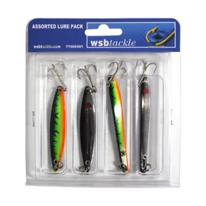 4 Piece WSB Casting Lure Set - Pike, Salmon, and Bass Fishing - Picture 1 of 2