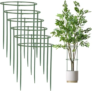 36Pcs Plant Support Stakes Half round Plant Stakes, Stackable 6 Tier Garden Flow - Picture 1 of 9