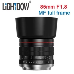Lightdow 85mm F1.8 Medium Telephoto Portrait Lens for Canon EF Nikon F Sony E - Picture 1 of 18