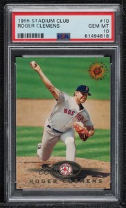 1995 Topps Stadium Club Roger Clemens #10 PSA 10 GEM MT