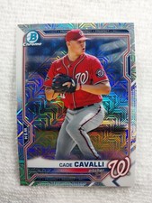 2021 Bowman Chrome Prospects Mojo Refractor Cade Cavalli #BCP-250 Nationals