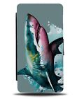 Grey Reef Shark Flip Wallet Case Great White Oil Painting Art Gray Tiger AS93