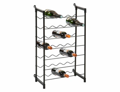 CANTINETTA SCAFFALE PORTABOTTIGLIE BOTTIGLIE VINO FERRO PLASTIFICATO 35 POSTI - Immagine 1 di 4