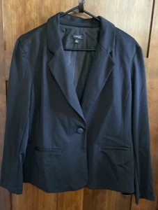 Elementz Blazer Jacket Black NWT ~ Size Petite XL - Picture 1 of 4