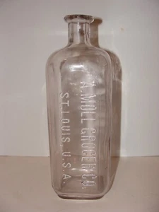 A. MOLL GROCER CO. Embossed Bottle ~ Rare Antique Bottle ~ St. Louis MO - Picture 1 of 5