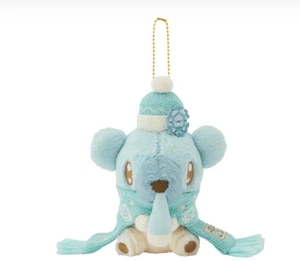 Pokemon center original Plush Heartwarming Christmas Cubchoo mascot keychain - Picture 1 of 1