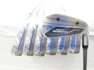 New RH Callaway Great Big Bertha Iron Set 4-PW Helium 60I Regular Flex Graphite - Picture 1 of 8