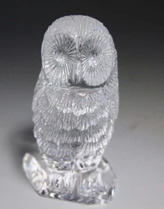 Waterford Crystal Owl Figurine 4.5" x 2"" Vintage Original Price Must L@@K - Picture 1 of 5