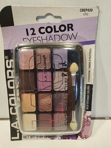 L. A. Colors Nude 12 Color Eyeshadow Chic C68679/CBEP420 - Picture 1 of 1