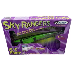 Estes Sky Rangers Green Trainer R/C Airplane, 27 MHz, EST 4100 {137}. - Picture 1 of 13