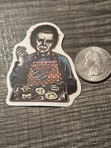Micheal Myers Halloween Delights Aufkleber Pennywise Jason Ghostface Billy Saw USA - Bild 1 von 3