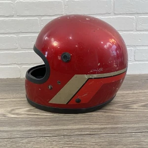 Vintage Honda Motorcycle Helmet Hondaline Shoei Hawk Japan 1980 Size L - Foto 1 di 11