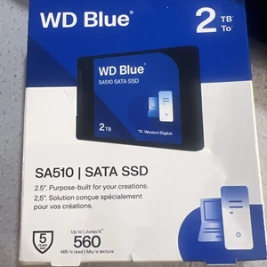 Western Digital Blue 2TB 520Mb Internal Solid State Drive - Blue (WDS200T3B0A) - Afbeelding 1 van 7