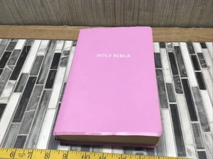 KJV, Gift and Award Bible, Imitation Leather, Pink, Red Letter Edition - GOOD - Picture 1 of 12