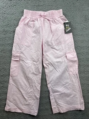 Art Class Girls Youth Small 6/7 Pink Wide Leg Cargo Pants - Image 1 of 4
