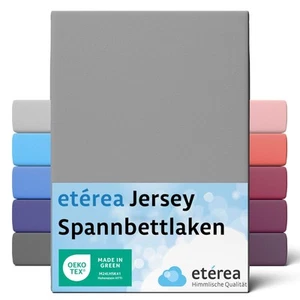 Spannbettlaken Bettlaken Spannbetttuch Jersey 100% Baumwolle Betttuch etérea - Bild 1 von 192