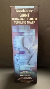 Brookstone Giant Glow-In-The-Dark Tumbling Tower Outdoor Games Backyard NEW - Picture 1 of 5