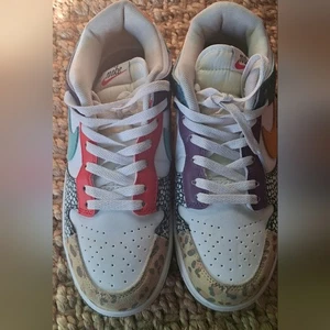 Nike Donut Low SE "Safari Mix"men Multicolor Sneakers Sz 8 - Picture 1 of 13