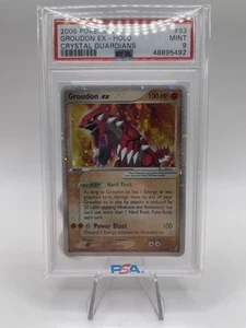 PSA 9 Graded MINT 2006 Pokemon EX Groudon EX Holo #93 EX Crystal Guardians - Picture 1 of 4