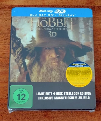 Der Hobbit: Eine unerwartete Reise /4-Disc limitierte Steelbook (3D+2D) NEU+OVP - Bild 1 von 2