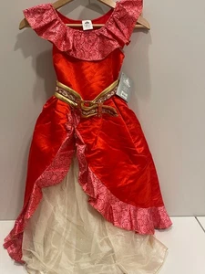 NWT Disney Store Princess Elena of Avalor Costume Gown Girls Size 7/8 Belted - Picture 1 of 3