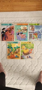 Vintage 5 puzzles Wee Willie Ernie alvin chipmunks peter pan pluto rock a bye - Picture 1 of 8