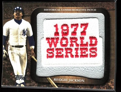 2009 Topps памятная нашивка Реджи Джексон 1977 World Series LPR-41 - Изображение 1 из 2