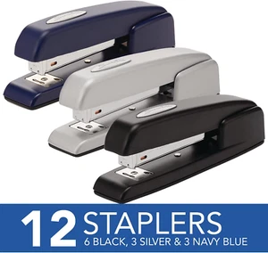 Swingline 747 Business Desktop Metal Stapler Value 12-Pack with Stapler Remover - Picture 1 of 6
