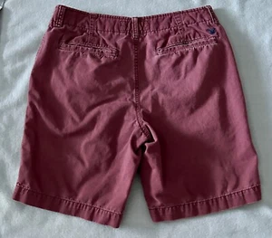 Pantalones Cortos American Eagle Hombre Talla 30 Granate Chino Clásico EC 0925 - Imagen 1 de 9