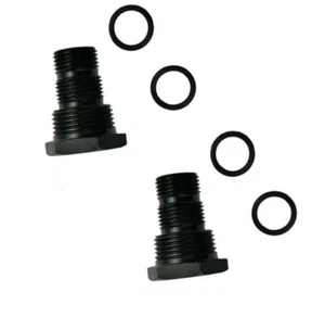 2PCS 1/2-28 to 3/4-16, 13/16-16, 3/4NPT Automotive Threaded Oil Filter Adapter - Picture 1 of 1