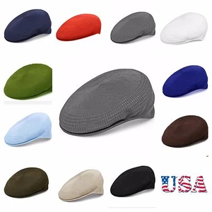 Herren Cap Mesh Flat Ivy Cap Zeitungsjungenmütze Vent-Air Golf Wandern Angeln Fahren Mütze - Bild 1 von 10